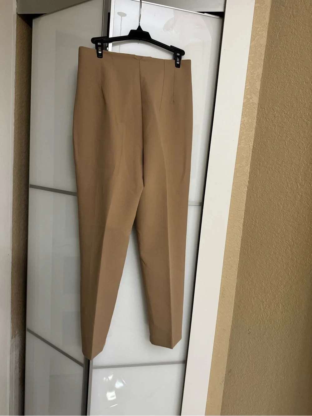 Zara Camel Tailored Women's Tapered Pants - Picture 2 of 3
